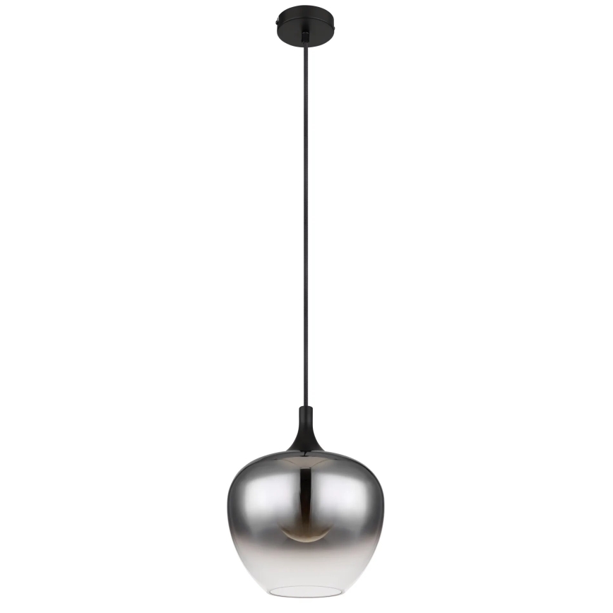 Globo - Luster na sajli 1xE27/40W/230V pr. 24 cm crno