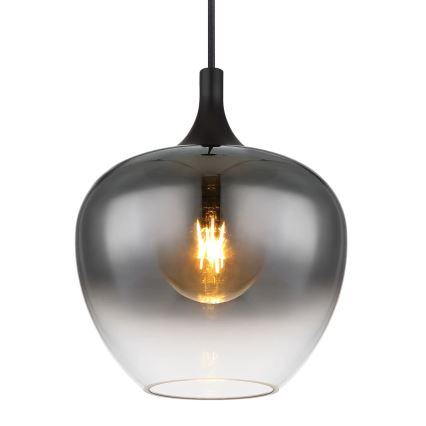 Globo - Luster na sajli 1xE27/40W/230V pr. 24 cm crno