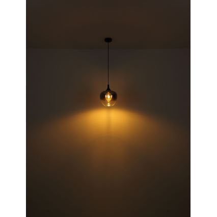 Globo - Luster na sajli 1xE27/60W/230V pr. 29 cm crno