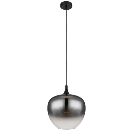 Globo - Luster na sajli 1xE27/60W/230V pr. 29 cm crno