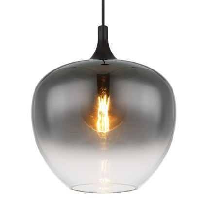Globo - Luster na sajli 1xE27/60W/230V pr. 29 cm crno