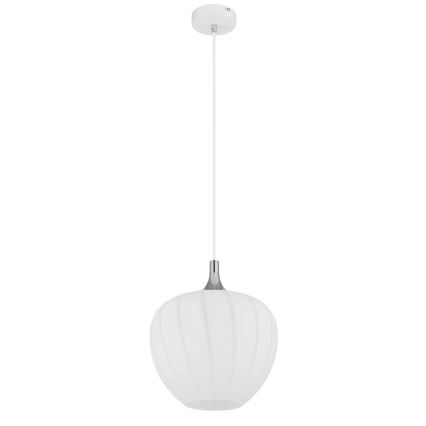 Globo - Luster na sajli 1xE27/60W/230V pr. 29 cm bela