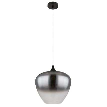 Globo - Luster na sajli 1xE27/60W/230V pr. 40 cm crno