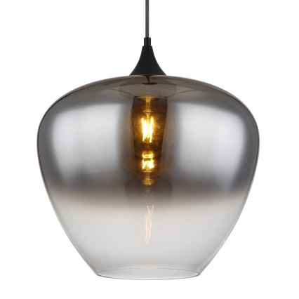 Globo - Luster na sajli 1xE27/60W/230V pr. 40 cm crno