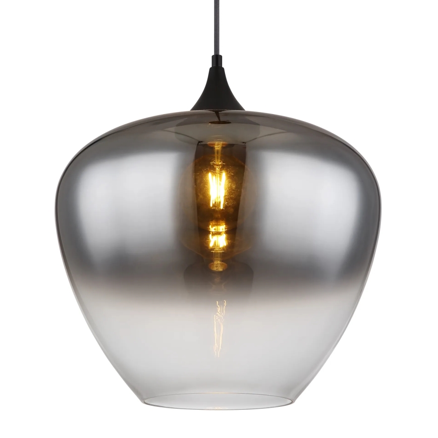 Globo - Luster na sajli 1xE27/60W/230V pr. 40 cm crno