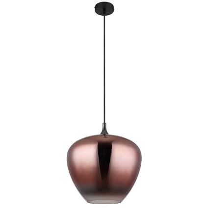 Globo - Luster na sajli 1xE27/60W/230V pr. 40 cm bakrena