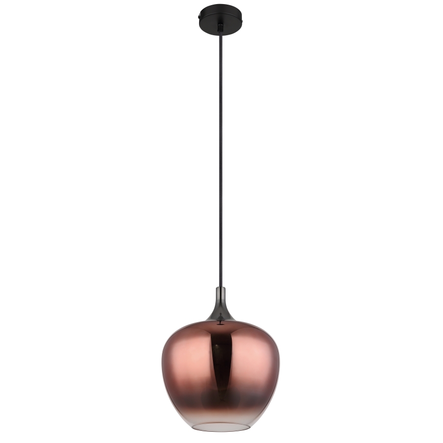 Globo - Luster na sajli 1xE27/60W/230V pr. 24 cm bakrena