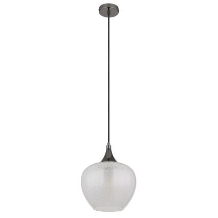 Globo - Luster na sajli 1xE27/40W/230V pr. 24 cm bela/antracit