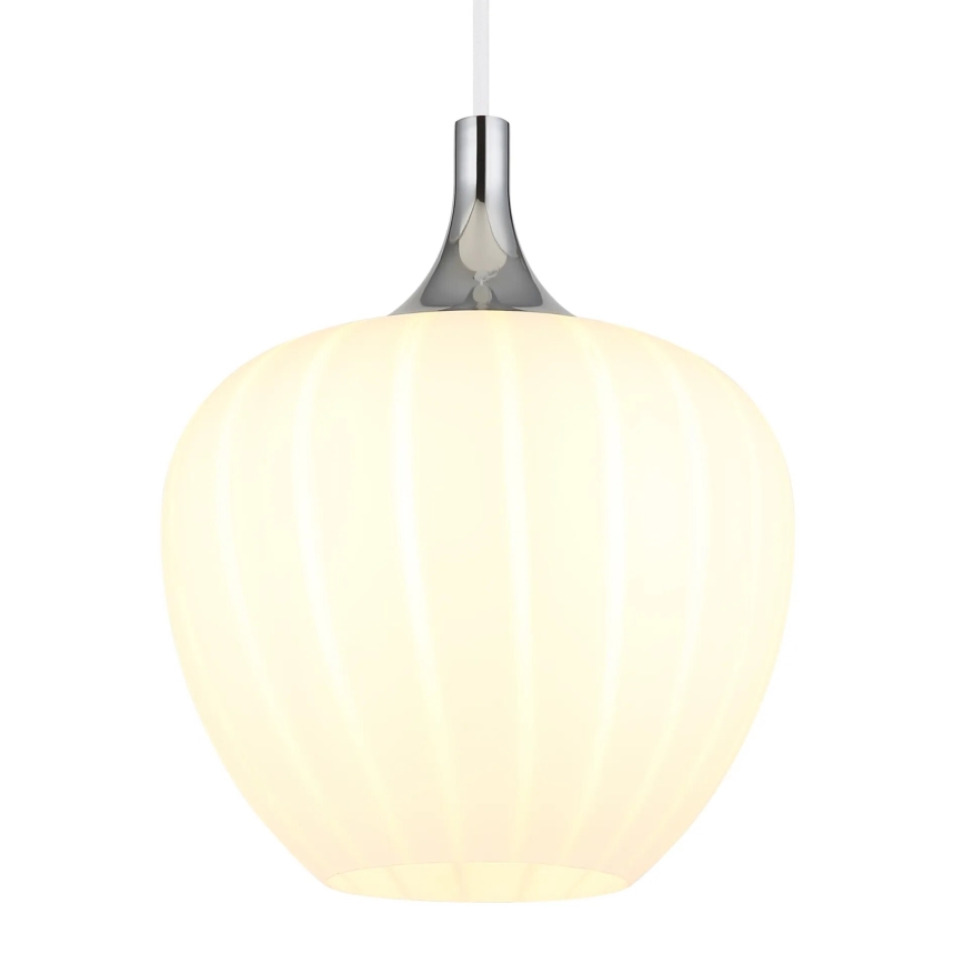 Globo - Luster na sajli 1xE27/60W/230V pr. 24 cm bela