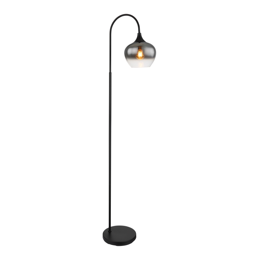 Globo - Podna lampa 1xE27/40W/230V crna/zadimljena