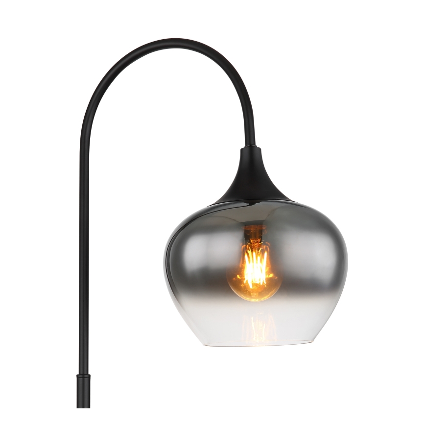 Globo - Podna lampa 1xE27/40W/230V crna/zadimljena