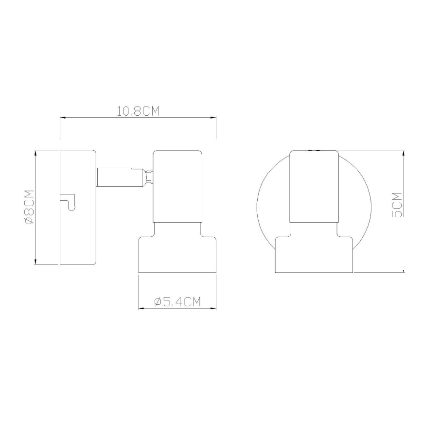 Globo - Stona lampa 1xE27/40W/230V bela/antracit