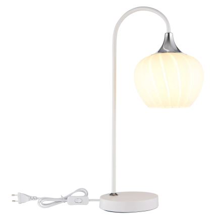 Globo - Stona lampa 1xE27/40W/230V bela