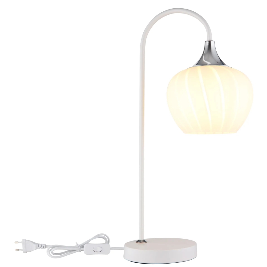 Globo - Stona lampa 1xE27/40W/230V bela