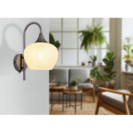 Globo - Zidna lampa 1xE27/40W/230V bela/antracit