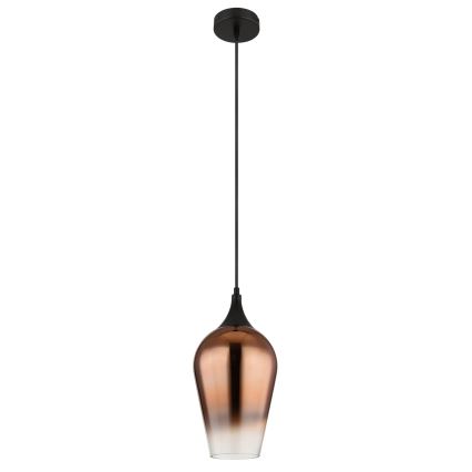 Globo - Luster na sajli 1xE27/60W/230V pr. 18 cm bakrena