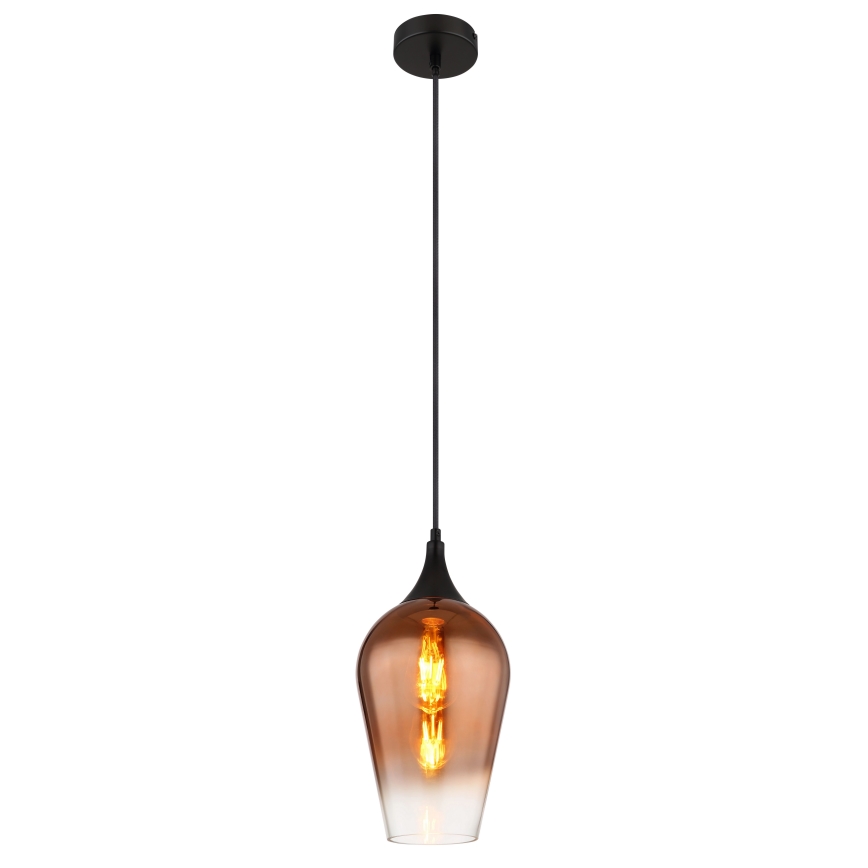 Globo - Luster na sajli 1xE27/60W/230V pr. 18 cm bakrena