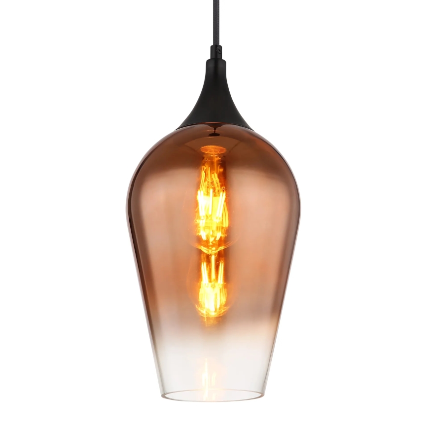 Globo - Luster na sajli 1xE27/60W/230V pr. 18 cm bakrena