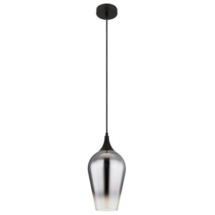 Globo - Luster na sajli 1xE27/60W/230V pr. 18 cm crno