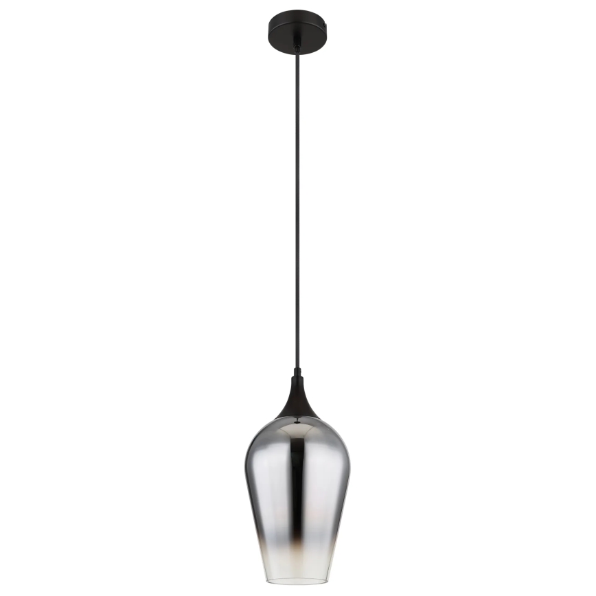 Globo - Luster na sajli 1xE27/60W/230V pr. 18 cm crno