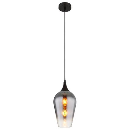 Globo - Luster na sajli 1xE27/60W/230V pr. 18 cm crno