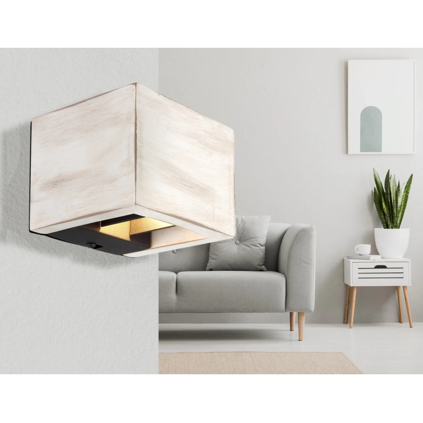 Globo - LED Zidna lampa LED/8W/230V kremasta