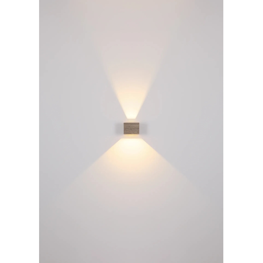 Globo - LED Zidna lampa LED/8W/230V braon