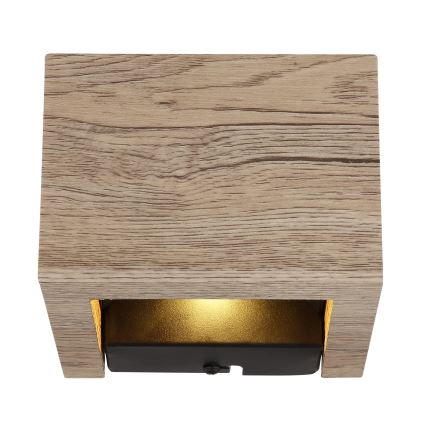 Globo - LED Zidna lampa LED/8W/230V braon