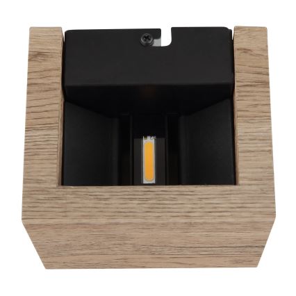 Globo - LED Zidna lampa LED/8W/230V braon