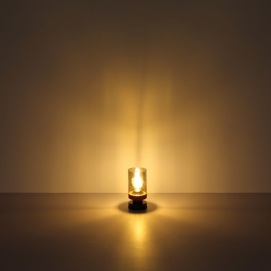 Globo - Stona lampa 1xE27/40W/230V metal/drvo