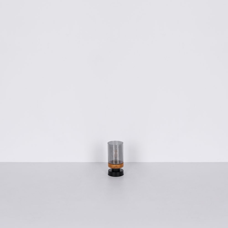 Globo - Stona lampa 1xE27/40W/230V metal/drvo