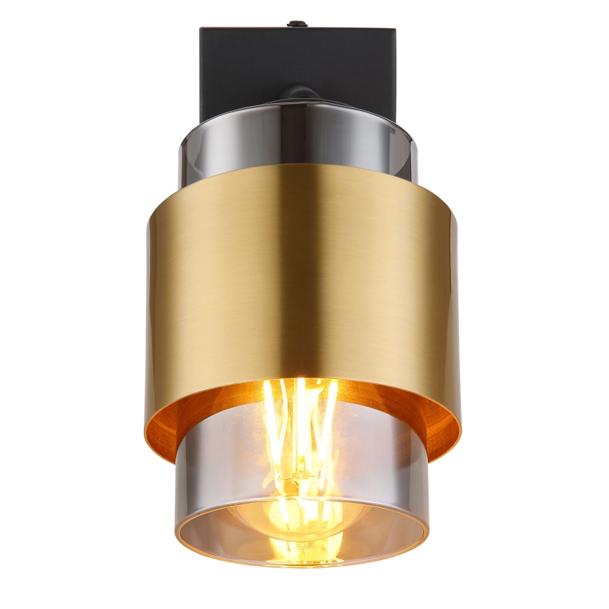 Globo - Zidna reflektorska lampa 1xE27/40W/230V crno/mesing