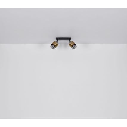 Globo - Reflektorska lampa 2xE27/40W/230V crno/mesing