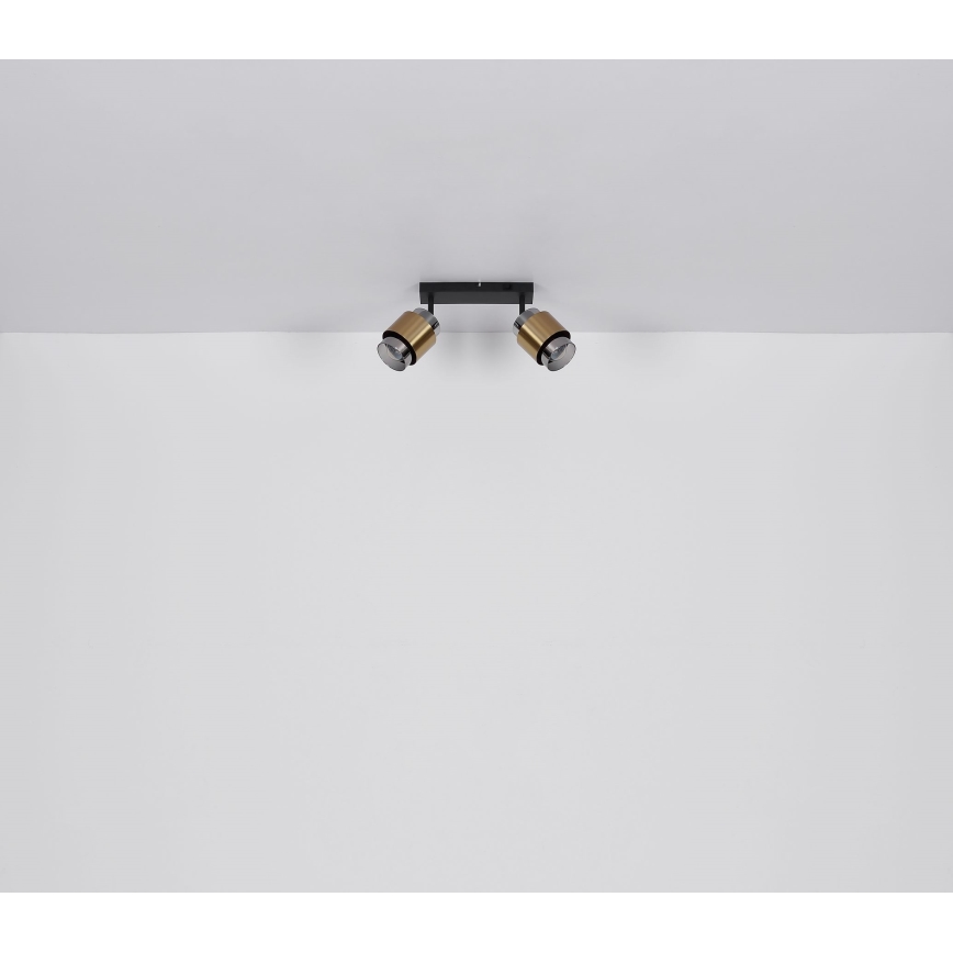 Globo - Reflektorska lampa 2xE27/40W/230V crno/mesing