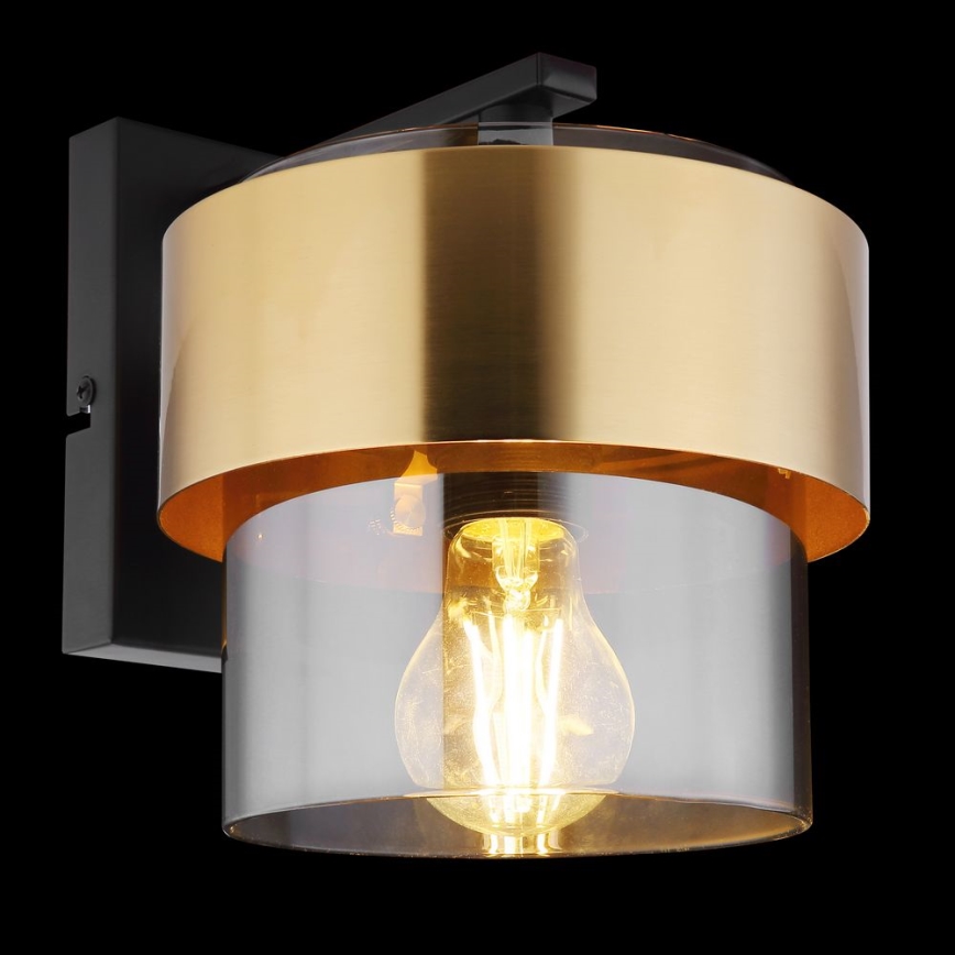 Globo - Zidna lampa 1xE27/60W/230V crno/mesing