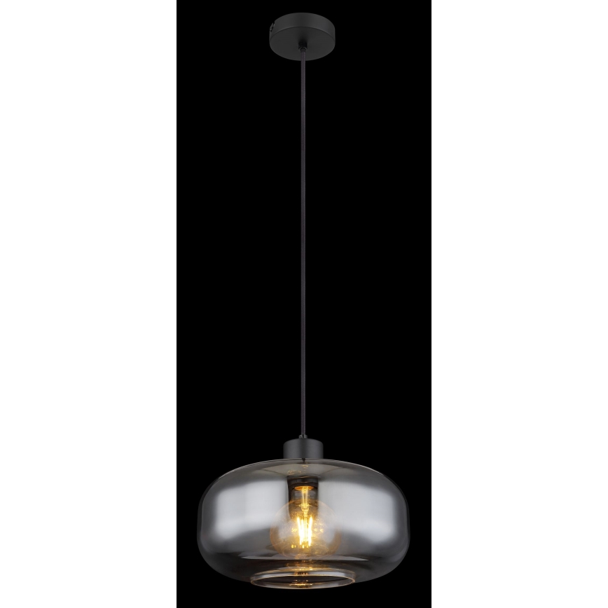 Globo - Luster na sajli 1xE27/40W/230V pr. 28 cm sivo