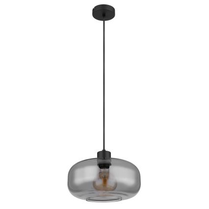 Globo - Luster na sajli 1xE27/40W/230V pr. 28 cm sivo