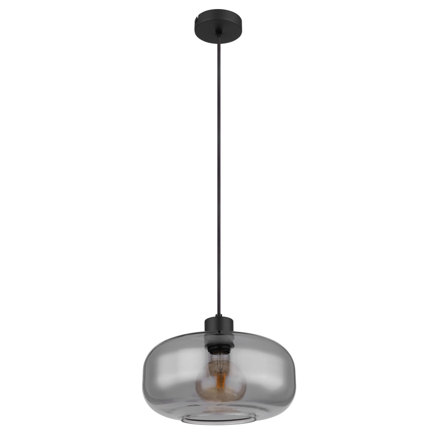 Globo - Luster na sajli 1xE27/40W/230V pr. 28 cm sivo
