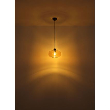 Globo - Luster na sajli 1xE27/40W/230V pr. 28 cm prozirna