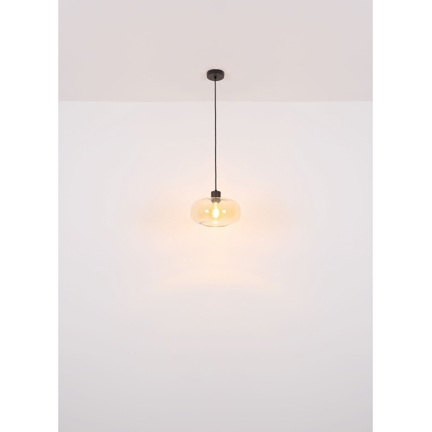 Globo - Luster na sajli 1xE27/40W/230V pr. 28 cm prozirna