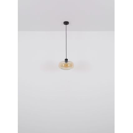 Globo - Luster na sajli 1xE27/40W/230V pr. 28 cm prozirna