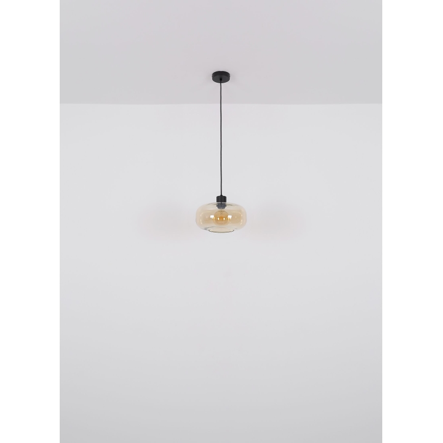 Globo - Luster na sajli 1xE27/40W/230V pr. 28 cm prozirna