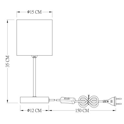 Globo - Stona lampa 1xE14/25W/230V