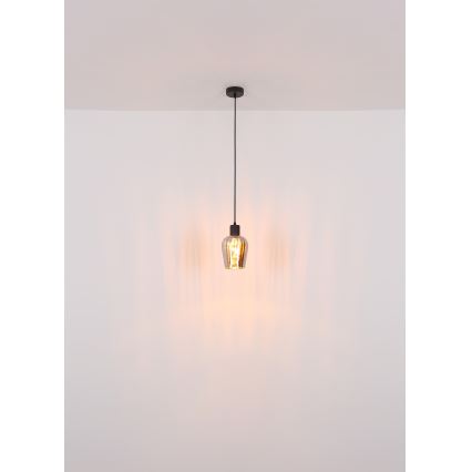 Globo - Luster na sajli 1xE27/40W/230V pr. 13,5 cm crno