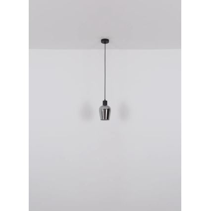Globo - Luster na sajli 1xE27/40W/230V pr. 13,5 cm crno