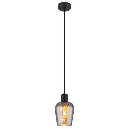 Globo - Luster na sajli 1xE27/40W/230V pr. 13,5 cm crno