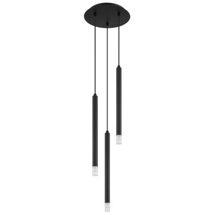 Globo - Luster na sajli 3xG9/4W/230V pr. 24 cm crno