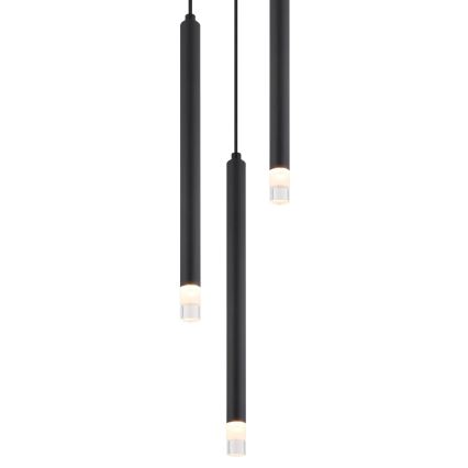 Globo - Luster na sajli 3xG9/4W/230V pr. 24 cm crno