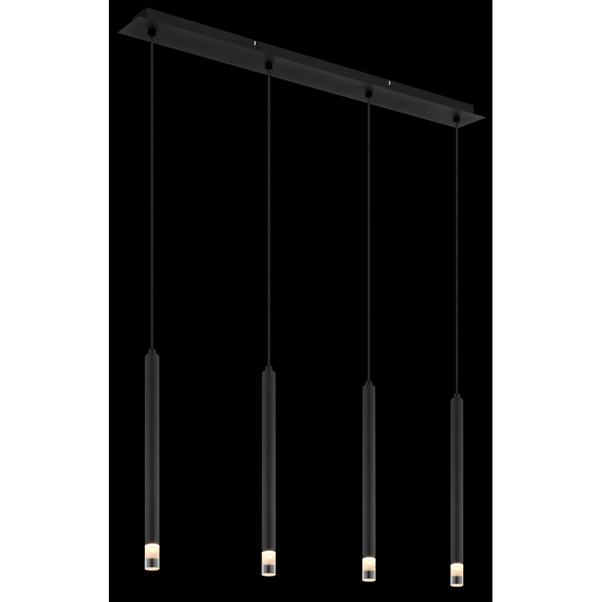 Globo - Luster na sajli 4xG9/4W/230V crno