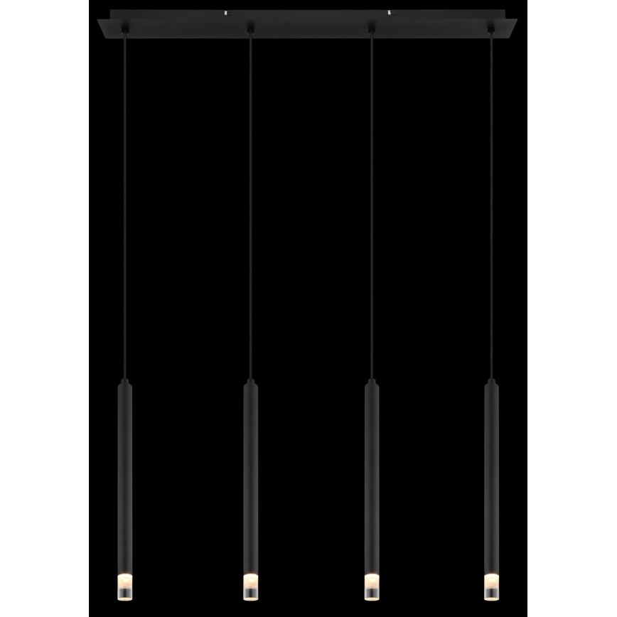 Globo - Luster na sajli 4xG9/4W/230V crno